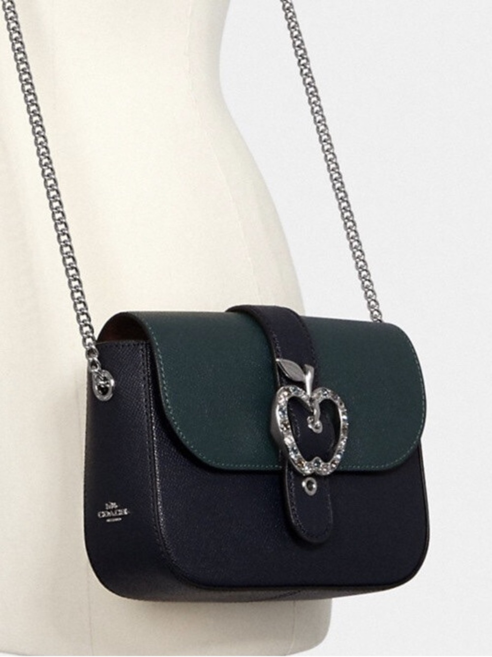 Rare - Limited Edition Coach crossbody handbag *unique* Apple Crystal and Suede! - Picture 12 of 14